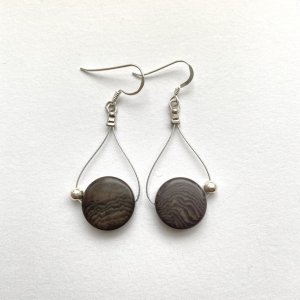 Satellite "2nd Price Winner" earrings on silver